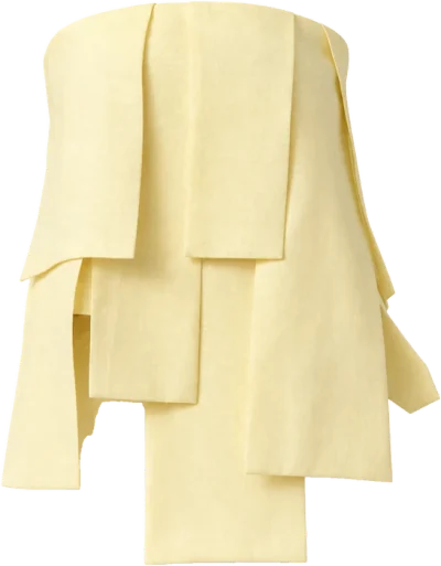 butter linen layered bandeau